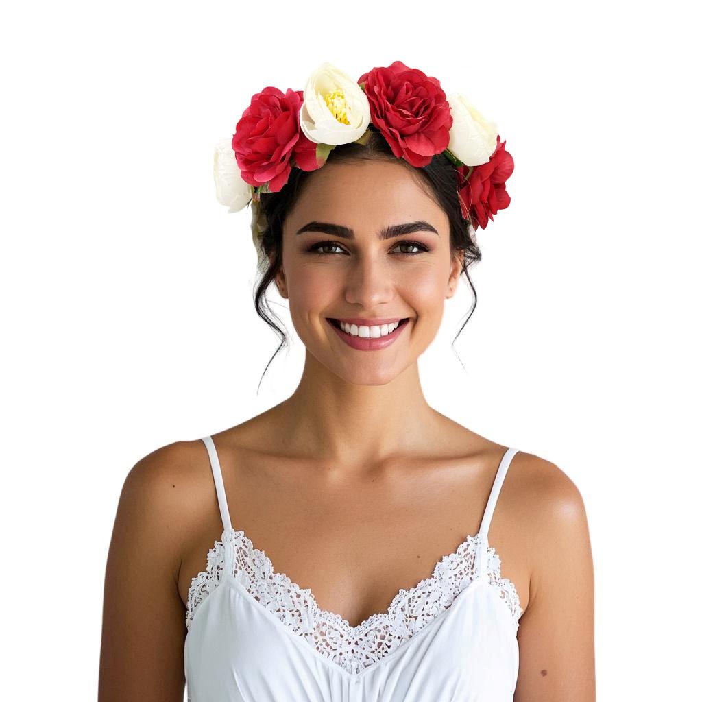 Fascia per capelli con fermaglio per capelli a forma di fiore simulato per primavera ed estate, camelia rossa e bianca, copricapo per matrimonio, festival, festa, fiore per capelli, accessori per capelli