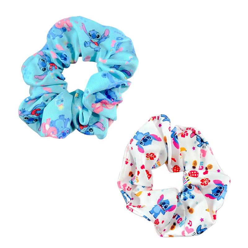 Anime Stitch Scrunchies Hair Band Cute Cartoon Stitch Hair Tie High Ponytail Rubber Band Accessories Headwear Gifts