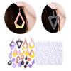 Ohrringe Silikonform zum Herstellen von Schlüsselanhängern Schmuck Anhänger für Zuhause DIY Formen zum Basteln Ohrringe Anhänger Schmuck