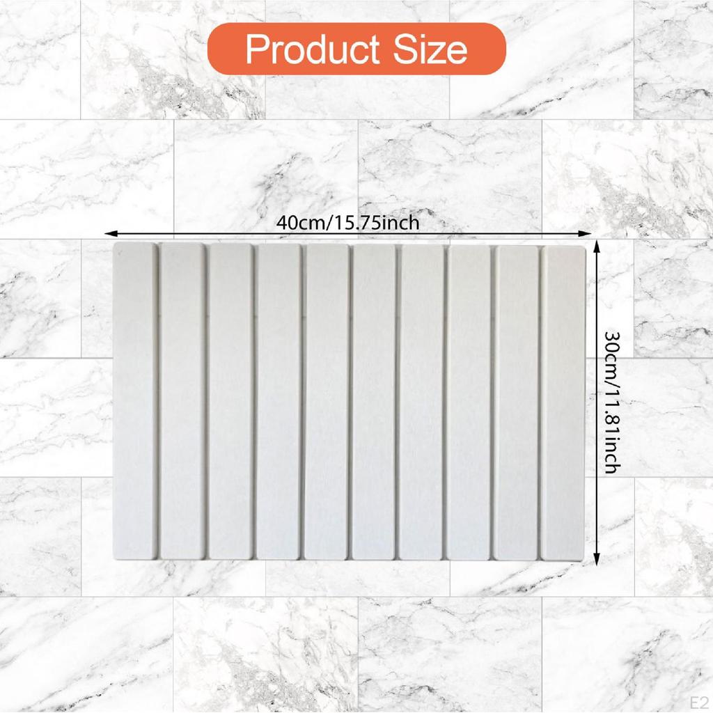 Diatomaceous Dish Drying Mat, Quick Drying, for Countertops, Dining Rooms, And Kitchens.