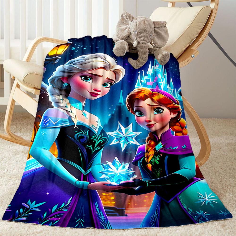 Frozen Friends Adventure Blanket Durable Comfort Suitable for Bedding Bed Livingroom Four Seasons Multipurpose Playful Design