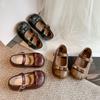 Children's Leather Shoes 2025 Spring and Autumn New Girls' Single Shoes Casual Fashion Princess Shoes Performance Shoes Medium and Large Children's Sh