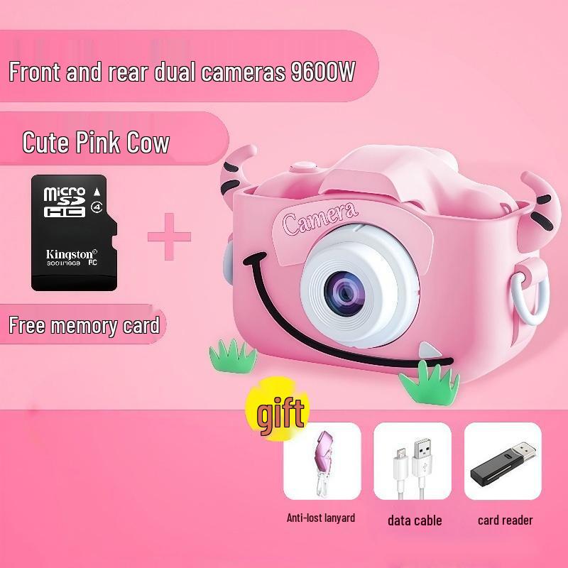 Ultra HD Children's Mini Cartoon Camera for Boys & Girls - Solid Color