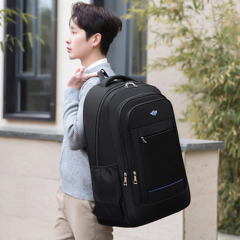 Schoolbag Short Business Trip Backpack Large Capacity Multi-layer Tide Portable High Value Outdoor Sports Solid Color Leisure Backpack