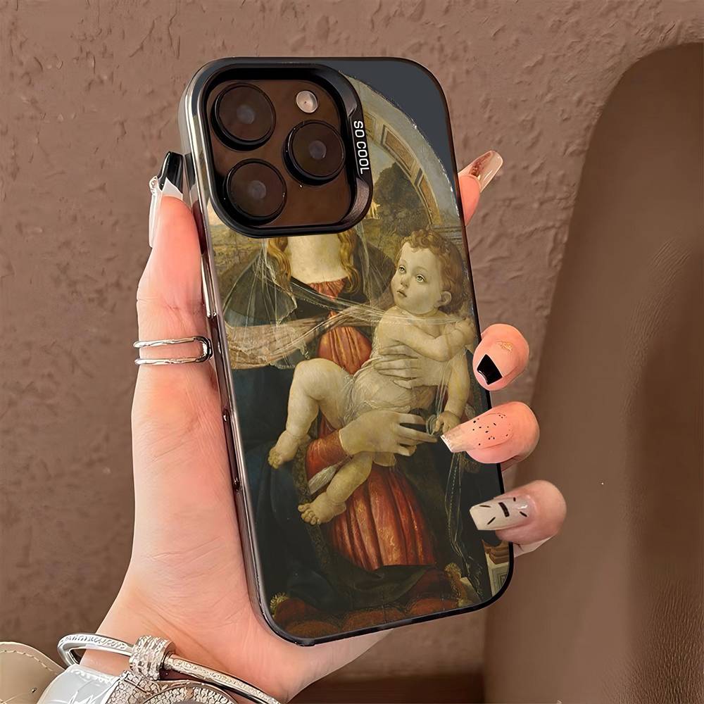Sandro Botticelli Art Phone Case For iPhone 16 15 14 13 12 11 Pro Max Matte Shockproof Back Anti Fall Matte Cover