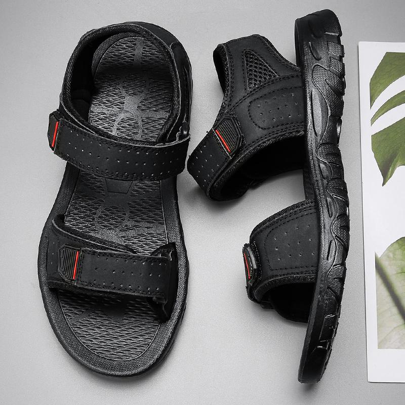 Fashion 2025 Summer New Men's Sandals Casual Plus Size Driving Shoes Outdoor Dual-use Beach Sandals Male Open Toed Comfortable Shoes