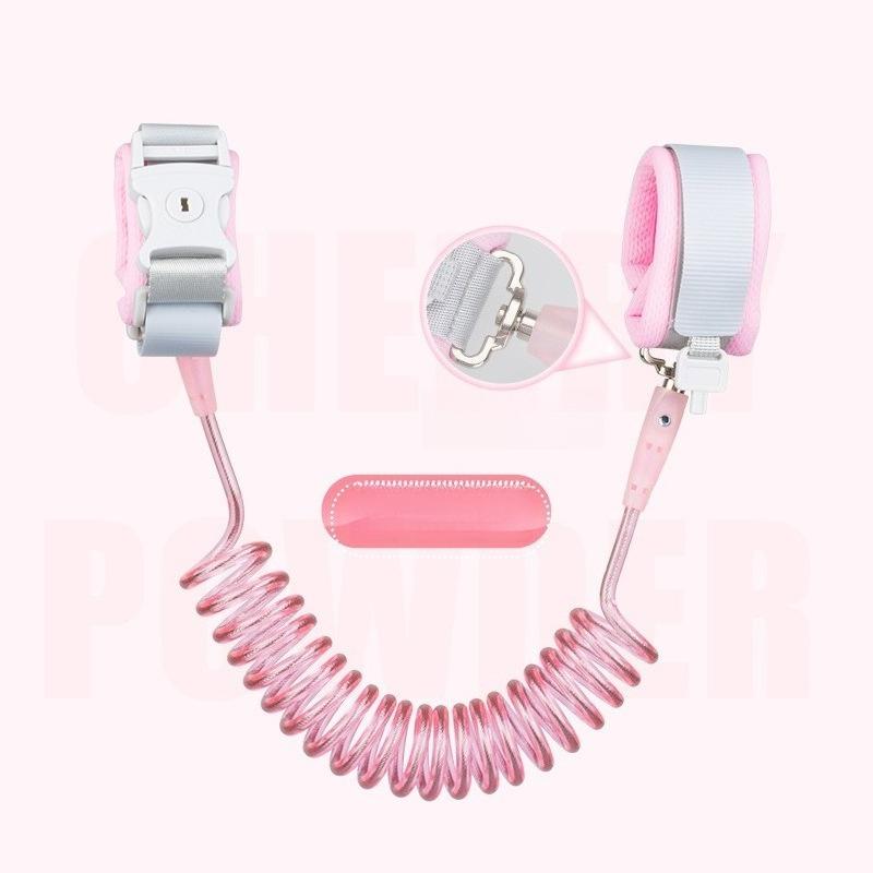 

Key Lock for Infants and Young Children, Anti Lost Traction Rope, Child Safety Traction Belt 1.5m рожевий
