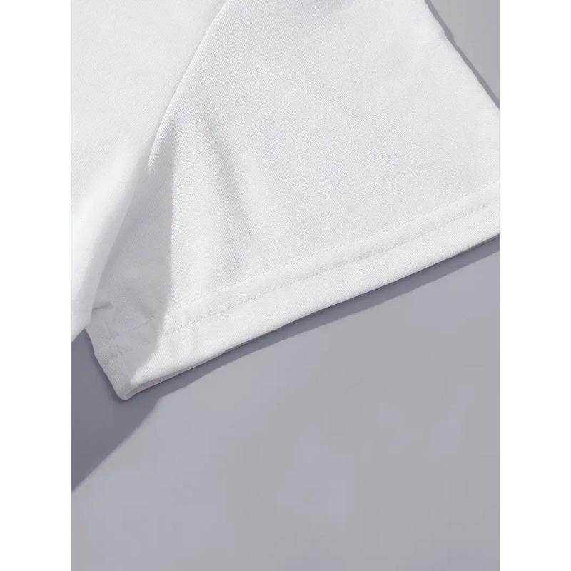 European Size Women'S Casual Round-Neck Short-Sleeve Sports T-Shirt with Spanish Letter Print for Spring And Summer.