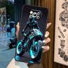 Creative motorcycle rider cool For Xiaomi Mi Poco F3 F4 F5 F6 X3 X4 X5 X6 X7 M3 M4 M5 M6 M7 GT Pro 5G Black Phone Case