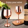 Wine Glass Highball Bar Stainless Steel Fashion Creative Sanding Process Durable Champagne Glass