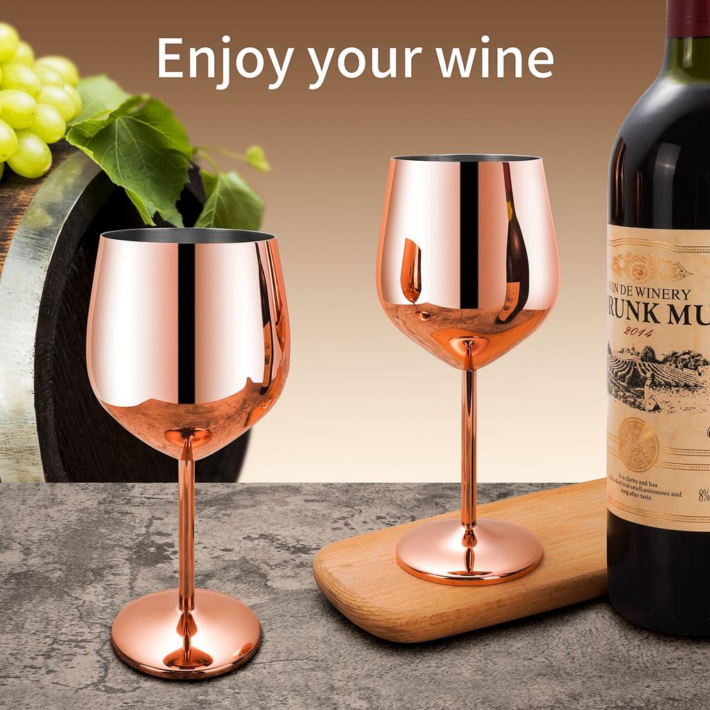 Wine Glass Highball Bar Stainless Steel Fashion Creative Sanding Process Durable Champagne Glass