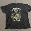 Johnny Cash Man In Black Graphic T-Shirt Black XL Unisex T-Shirt