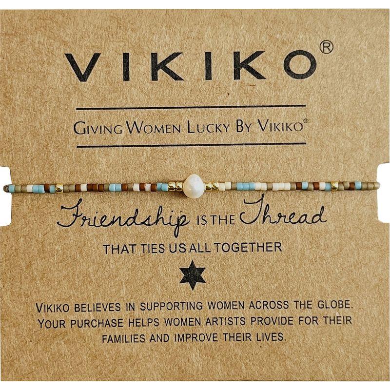 

Викико 4 мм Ультратонкий браслет Женские аксессуары Жемчуг Love before