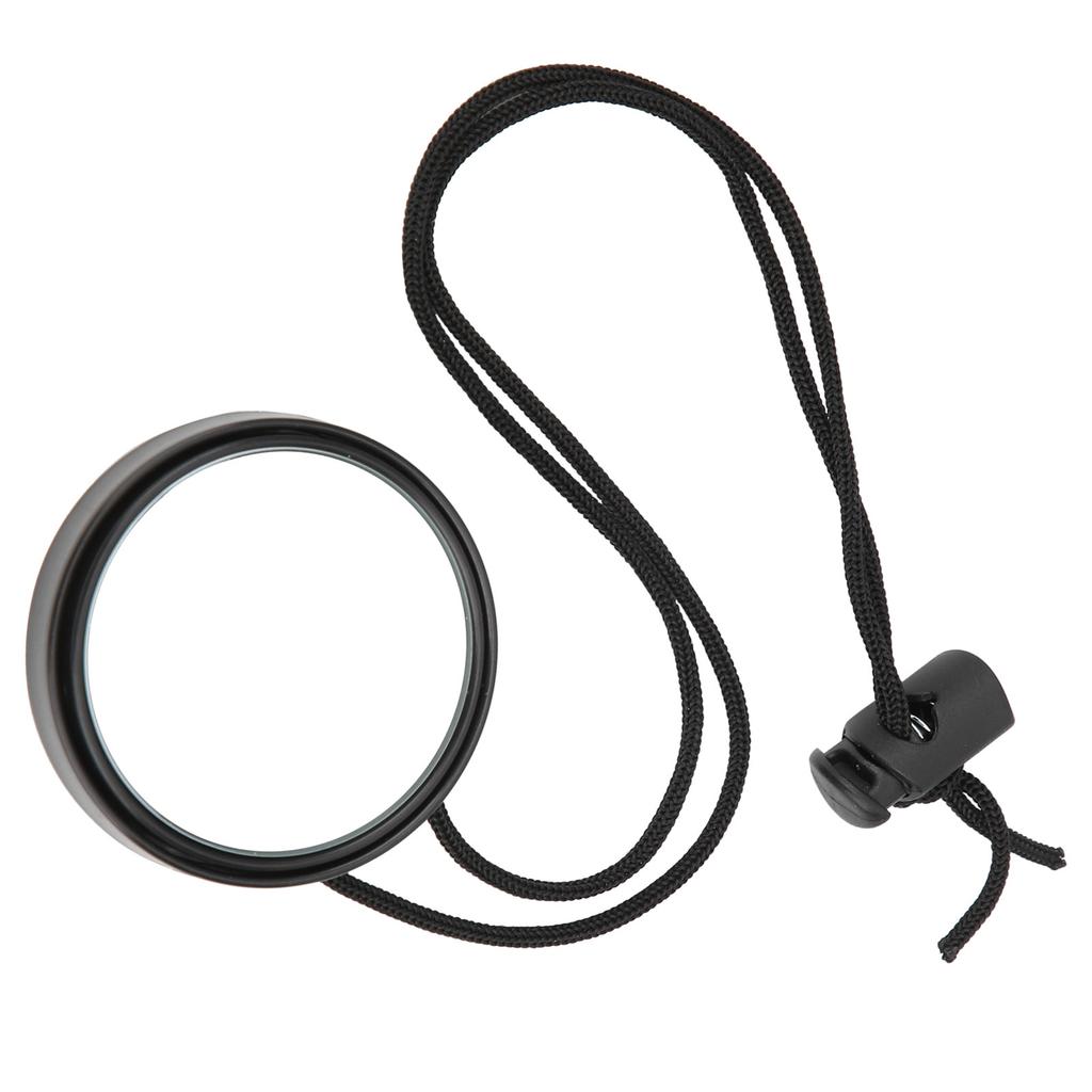 Diving Rearview Mirror 360 Degree Adjustable Rearview Mirror with Lanyard Diving AccessoryBlack