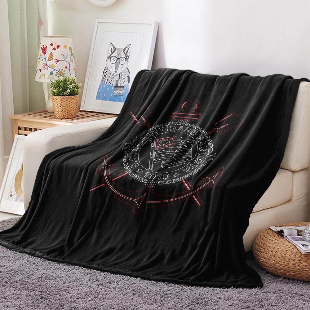SC Corinthians Paulista Flannel Blanket, High Quality Comfortable for All Seasons, Home Decor, Warmth and Comfort
