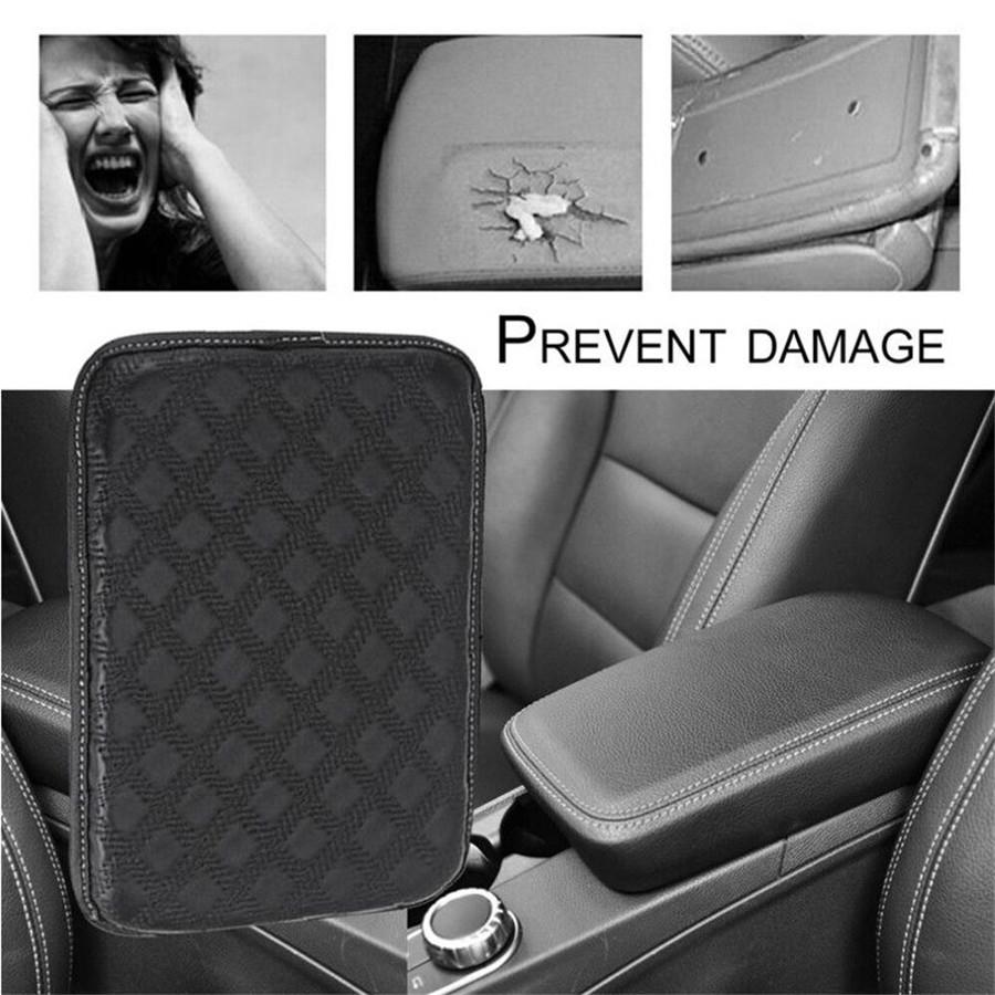Car SUV Armrest Pad Cover Auto Center Console Box Leather Cushion Pads Universal