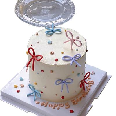8 Stück Schleifen Kuchenaufsätze Farbige Schleife Kuchen Dekoration Mädchen Alles Gute zum Geburtstag Kuchenaufsatz Hochzeitsfeier Zubehör