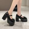 Super High Heels Mary Jane Schuhe Damen Goth Klobige Pumps Frau Knöchel Schnalle Party Lolita Schuhe Tenis Feminino Loafer Japanisch