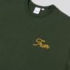 TRVR Short Sleeve Chain Stitch Deep Green