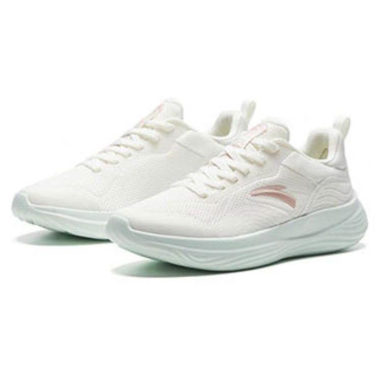Anta Round Toe Lace-Up Low-Top Casual Shoes Women Sneakers Light-Pink 122337793-2