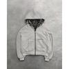 Autumn and winter new hooded sweater can be worn on both sides, retro leopard print zipper hoodie loose top