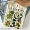 Vintage Grape Shirt Comfort Colors®, Grapevine Botanical Shirt, Vineyard Shirt, Retro Fruit Shirt, Cottagecore Garden Shirt, Wine Lover Gift