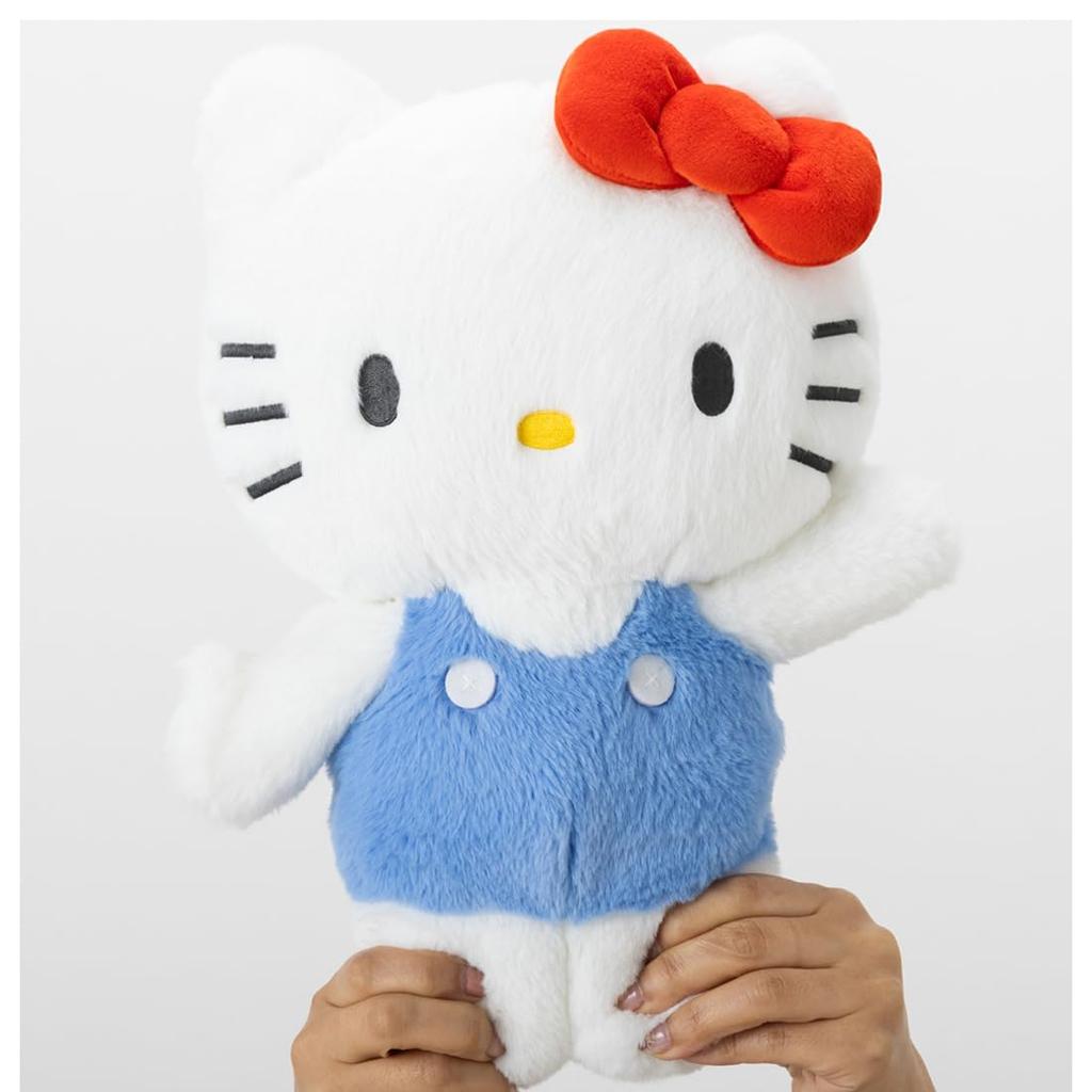 Sanrio Characters Pyokorin Hello Kitty Plush Toy, Approximately 33cm Tall