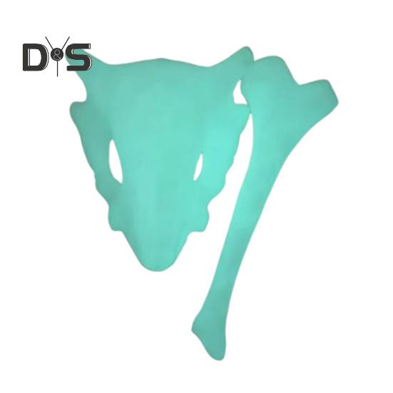 

Заколка для волос в виде черепа на Хэллоуин, светящаяся в темноте заколка для волос в виде черепа с костяной палочкой, готические аксессуары для волос, подарок для сестры, подруги