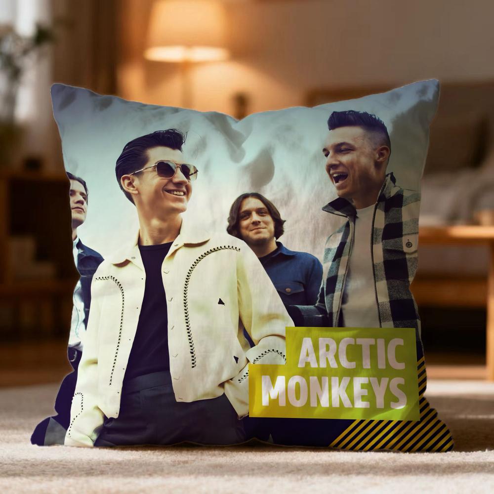 Popular AArctic Monkeyses Cushion Cover Soft Washable Pillow Case Multi-Scene for Couch Bed Travel Office Use