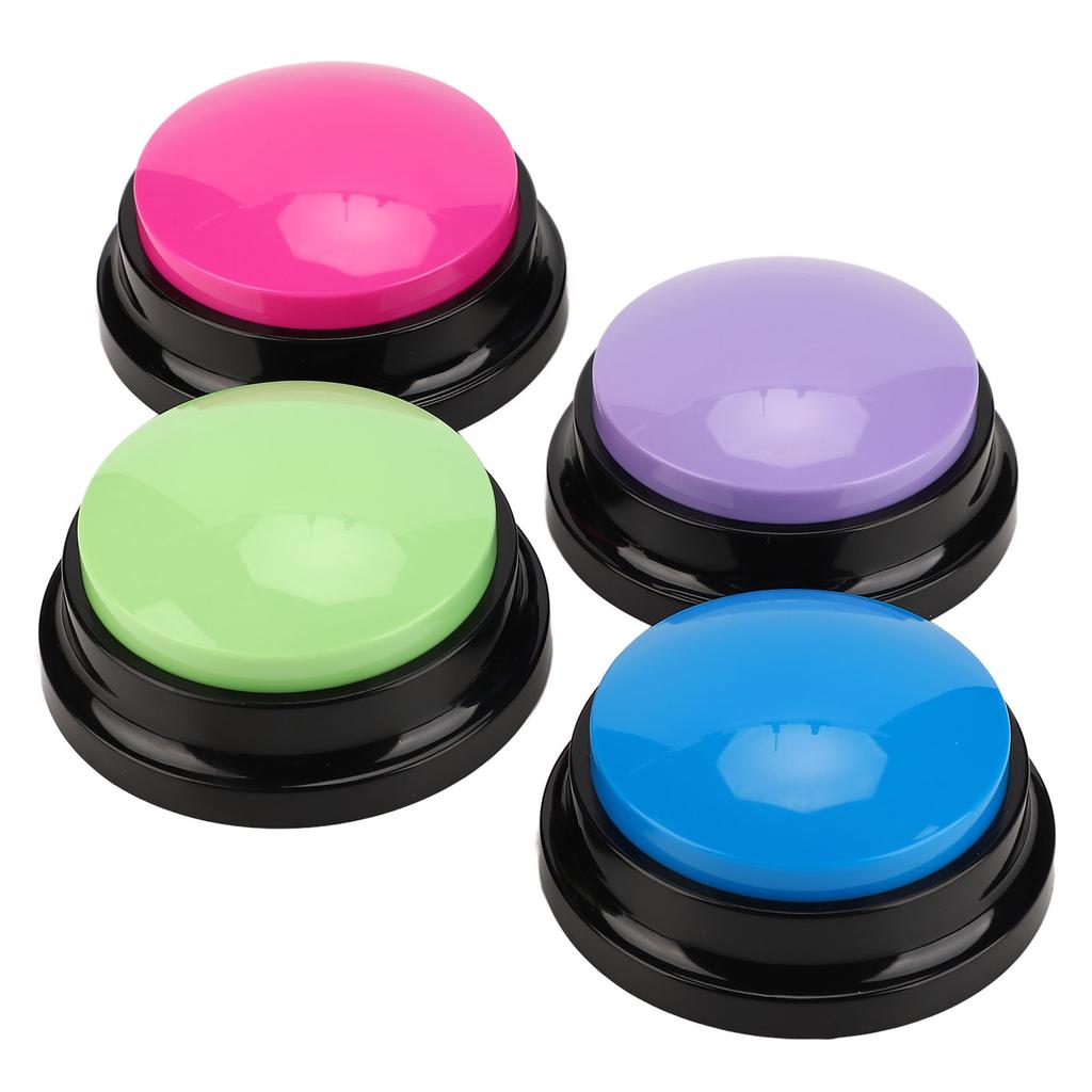 4pcs Record Talking Button Multifunctional 30S Dog Communication Buttons for Dogs Cats Pets