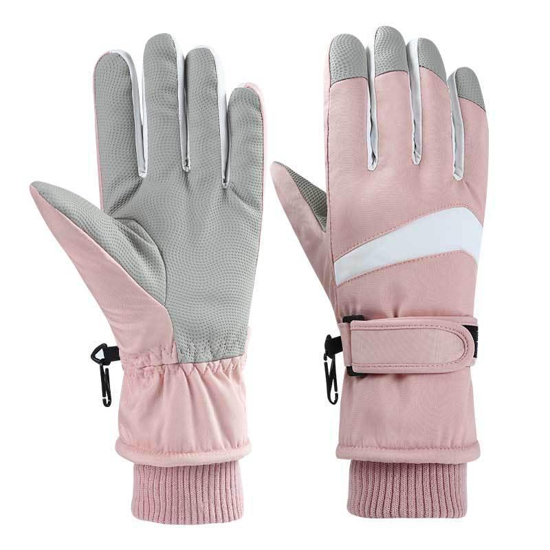 Vodotěsné dotykové cyklistické a lyžařské rukavice, větruodolné a teplé na podzim a zimu