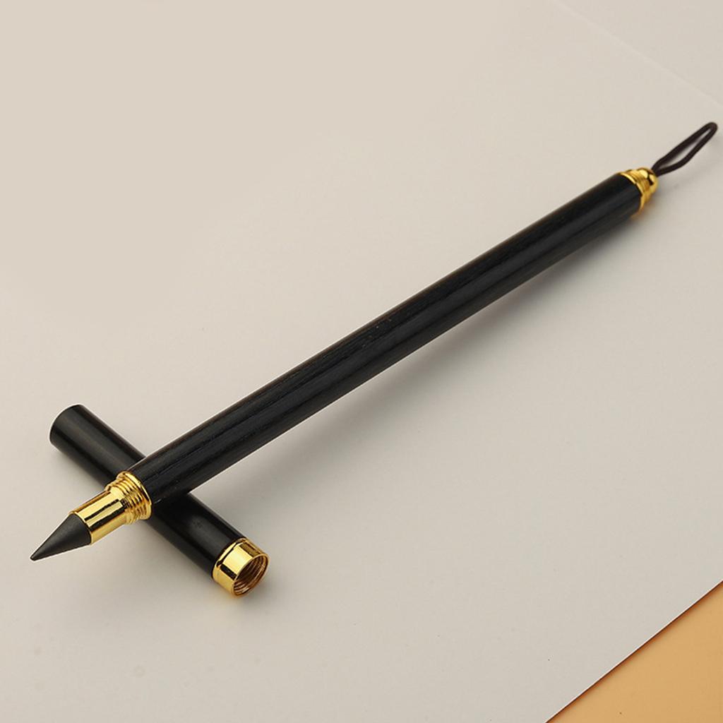 Wooden Everlasting Pen No Sharpening Sketch Pen Write Smoothly for Writing
