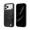 Cards Solt WristBand Wallet Leather Case For iPhone 17 Pro Max 16 Plus 15 14 13 12 11 Shockproof Slim Snap Bracelet Bag Cover
