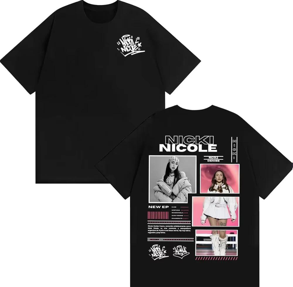 

Singer Nicki Nicole Album Tour Merch Tshirts Unisex Fashion Trending Harajuku T Shirt Summer Tops ONeck Shortsleeved Top S