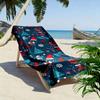 Festive winter wonderland harmony Print beach towel, quick drying, suitable for travel, outdoor sports, jogging, the beach and swimming, gift