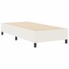 Platform Bed Frame Cream 100 x 200 cm Corduroy Fabric