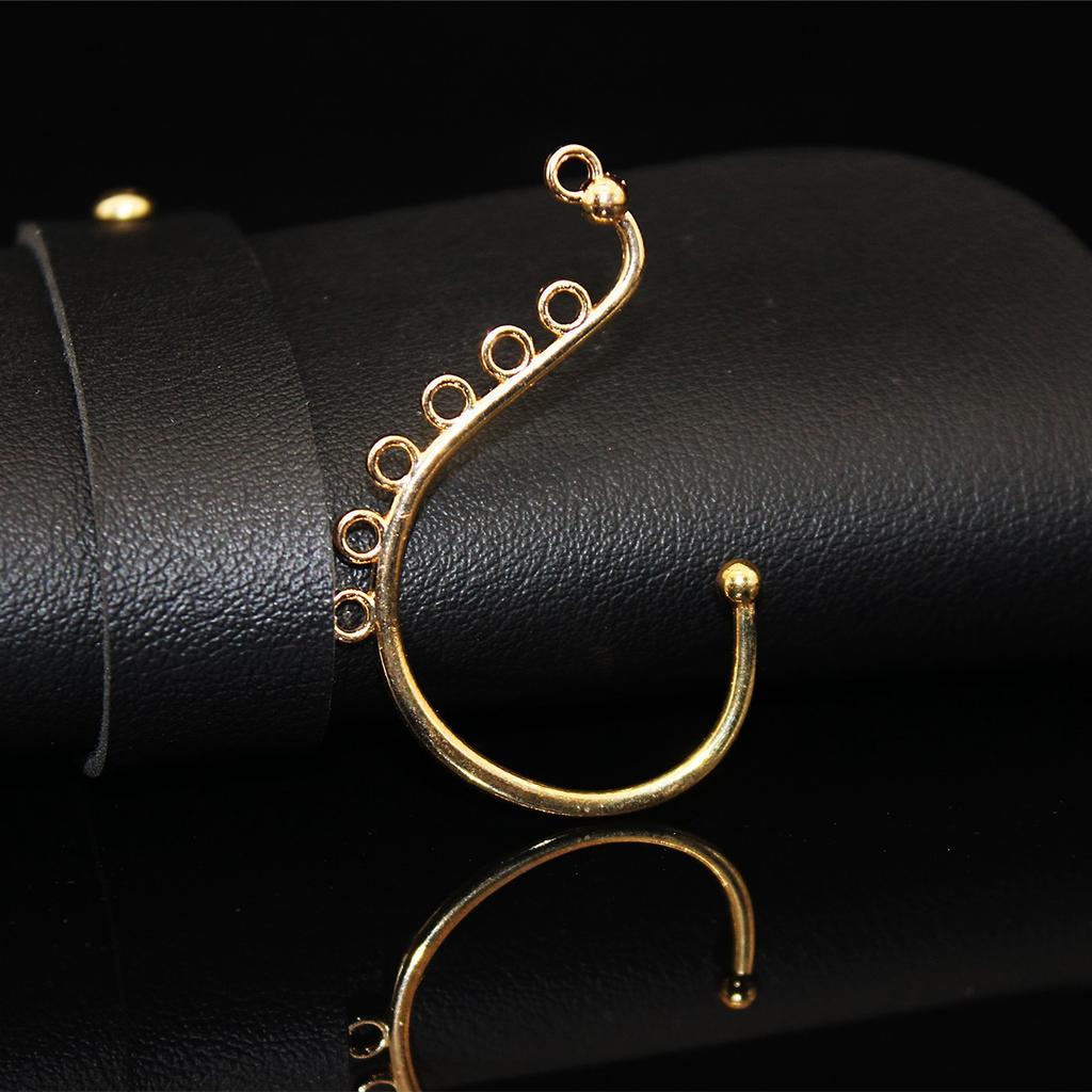 10pcsDIY Bridal Handmade Headgear Material Antique Hairpin Jewelry Accessories, Ear Hanging Ear Hook Hair Accessories Alloy Material