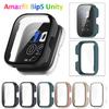 PC Protective Case + Tempered Film For Huami Amazfit Bip 5 Unity Anti-drop Hard Bumper Shell Full Screen Cover for Bip5 Unity