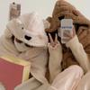 Soft Bear Hooded Blanket Kawaii Blanket Shawl Winter Hooded Cloak Winter Season
