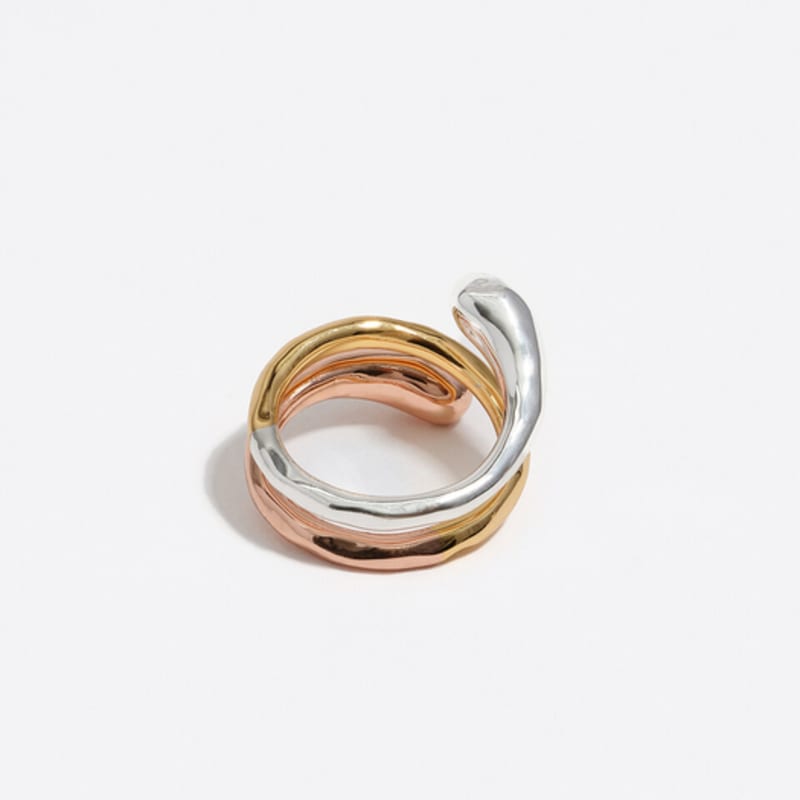 BIMBA Y LOLA [25FW] BIMBA Y LOLA Three Textured Spiral Ring B256AIR003MUD