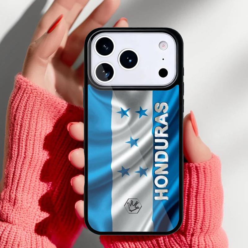 

Honduras Flag Phone Case for iPhone 17 16 15 14 13 Pro Max Back Cover for 12 11 Pro Coque iPhone17 Pro
