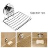 Soap Drain Rack Stainless Steel Wall Mounted Suction Soap Case Holder for Bathroom Kitchen