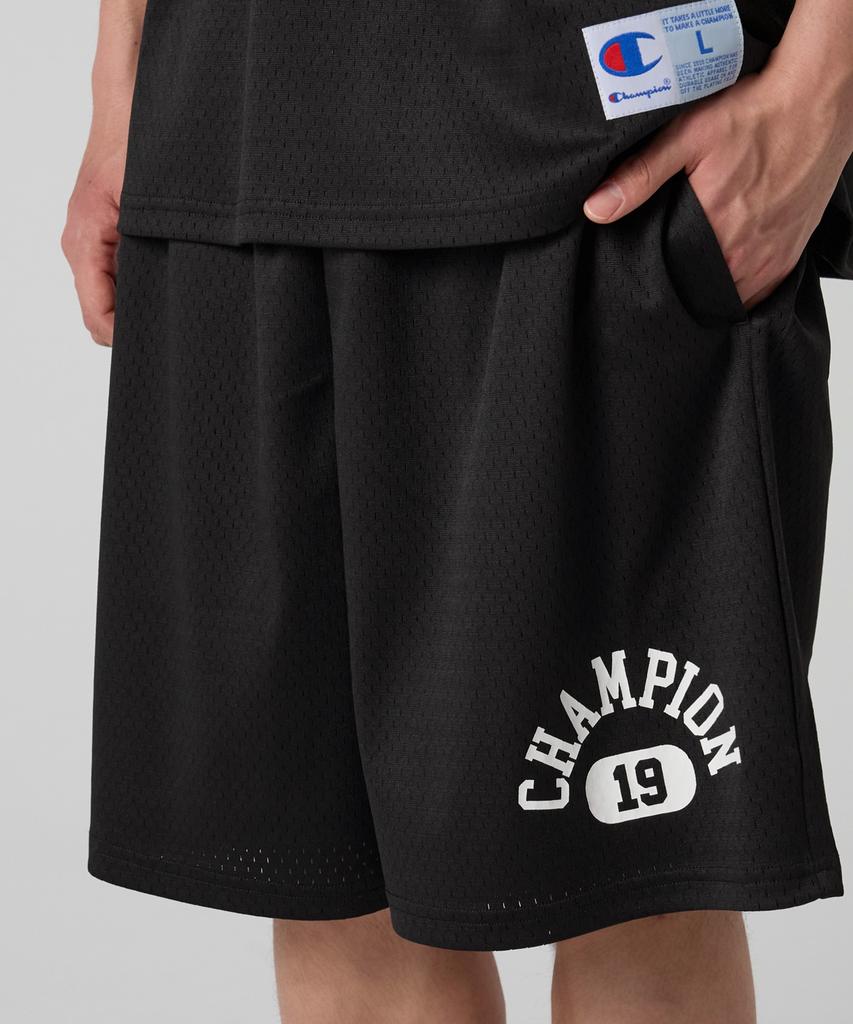 CHAMPION Basketball Mesh Shorts Black