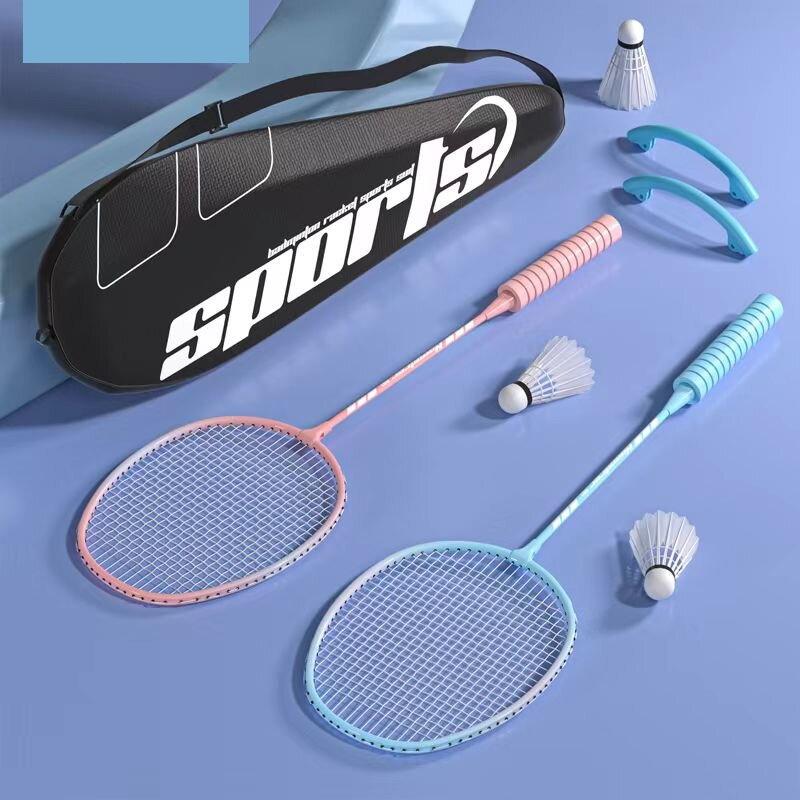 1 Set Beginners Badminton Professional Training Durable Leisure Sports Racquet Durable Badminton Racket Set