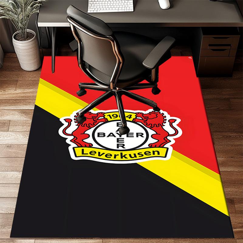 Bayer Football Club Printed Office Carpet Chair Cushion Entryway Rug, Rugs for Living Room, Bedroom Christmas gifts