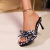 Fashion 2025 Women Summer New Luxury Brand High Heel Sandals Versatile Simple Slim Heel Sandals Slippers