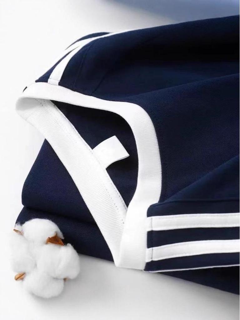Stylish Boys' Letter Print Cotton T-Shirt, New Summer Style with Three Stripes.