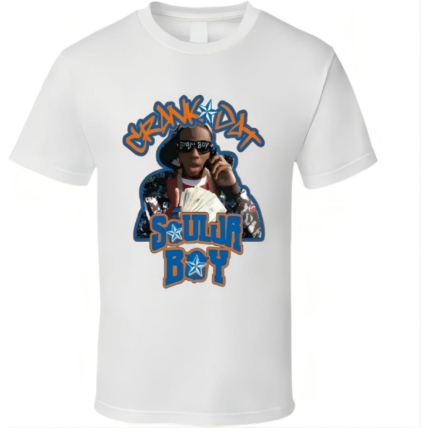 ze3erdbnuZT Soulja Boy Crank Dat Hip Hop Rap White Size S-2XL T Shirt S