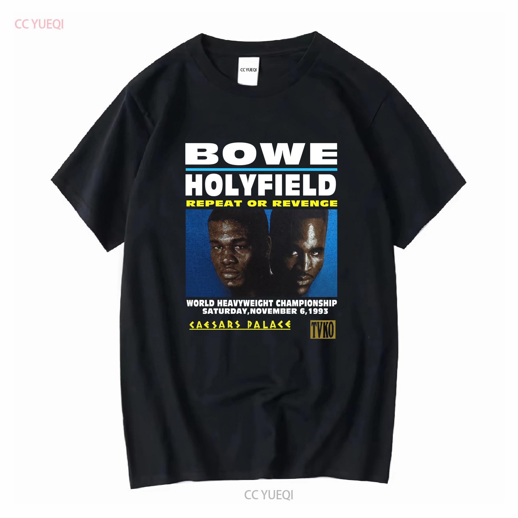 

Evander Holyfield Riddick Bowe II Fight T Shirt Vintage 90s 1993 Made In USA XL vintage Washed Soft homme graphic Slightly 4XL