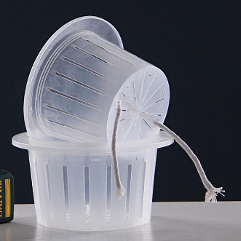 Hydroponisk odlingskorg/Jordlös odlingsnätkruka/Plantodlingskruka Fast behållare